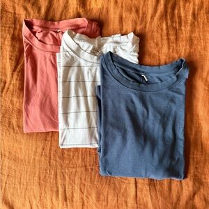 SET OF THREE CALIA Women's Everyday Boxy Short Sleeve Tee